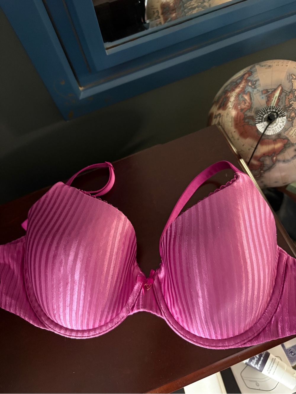 Victoria's Secret Hot Pink Ribbed T-Shirt Bra
